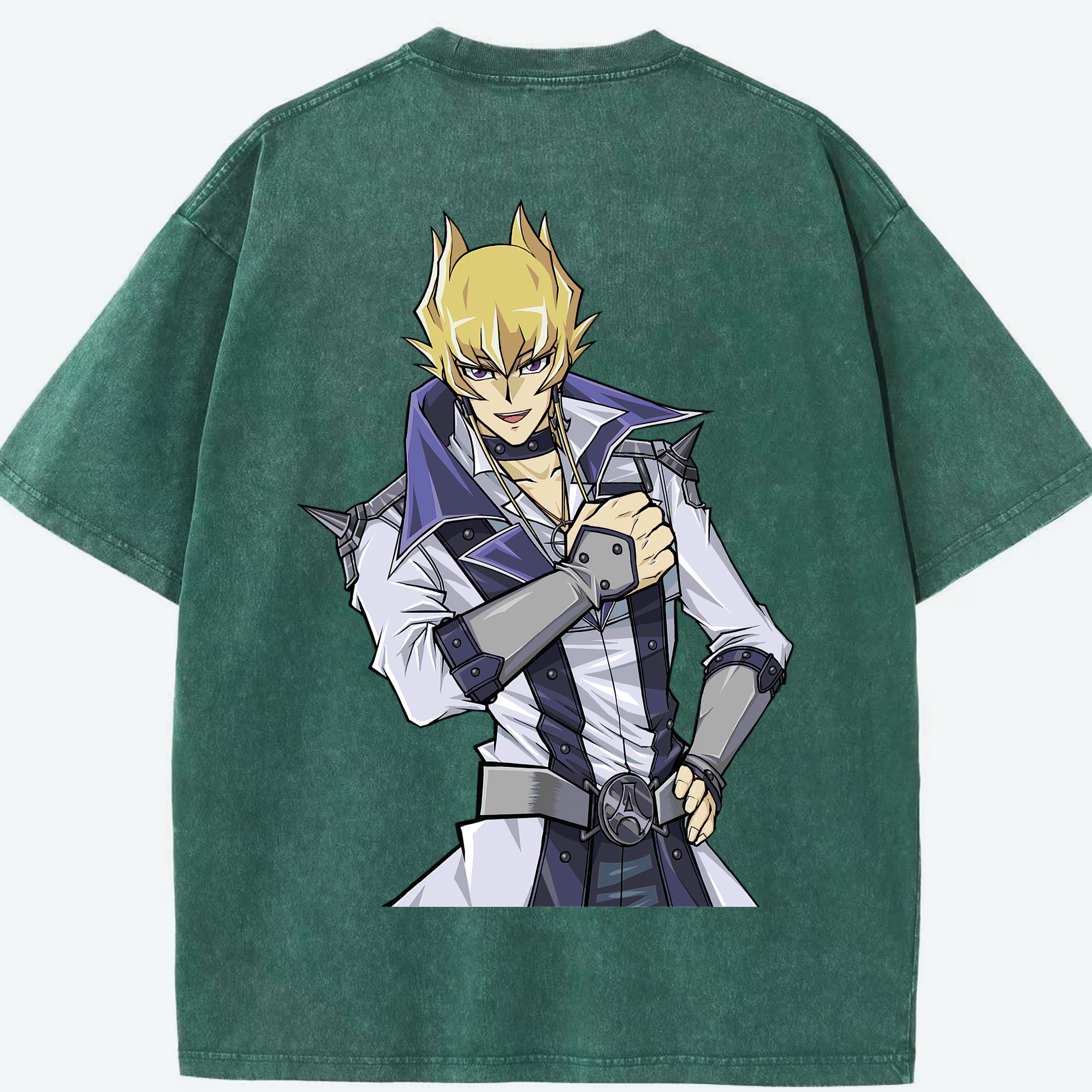 （画像用） 遊☆戯☆王 Yu-Gi-Oh! 綿100% ヴィンテージ風 半袖Tシャツ（背面プリント）
